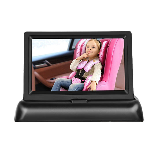 Monitor de Bebé para Auto con Pantalla Plegable 12-24V y Visión Nocturna