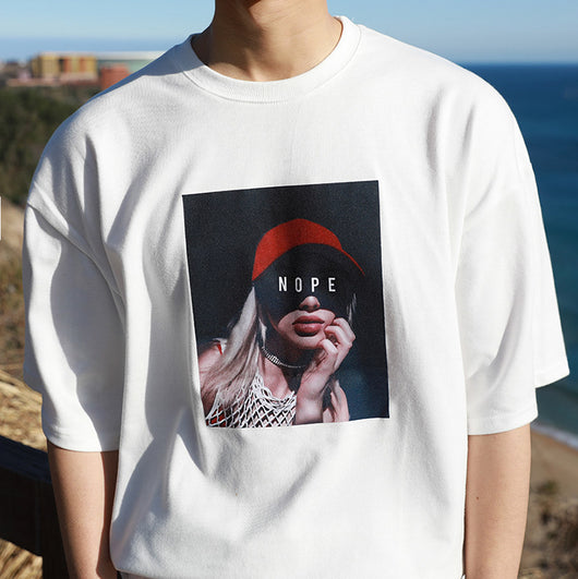 Camiseta Estampada Cuello Redondo Manga Corta para Hombre - Image 6