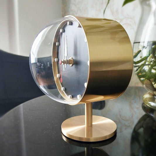 Reloj de Escritorio Vintage en Latón para Dormitorio - Image 2