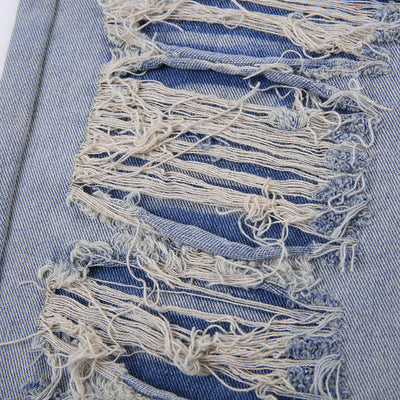 Calentador de Piernas Denim Rotos con Diseño de Personalidad para Mujer - Image 7