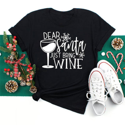 Playera Navideña de Parejas con Copas de Vino - Diseño Unisex - Image 5