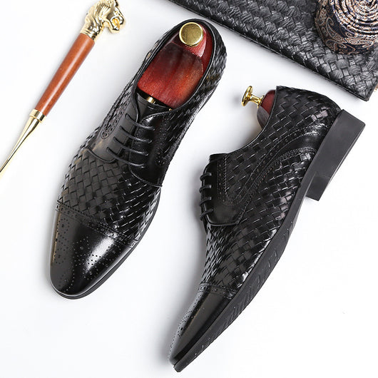 Zapatos de Cuero Puntiagudos Británicos para Hombre - Estilo Ejecutivo - Image 11