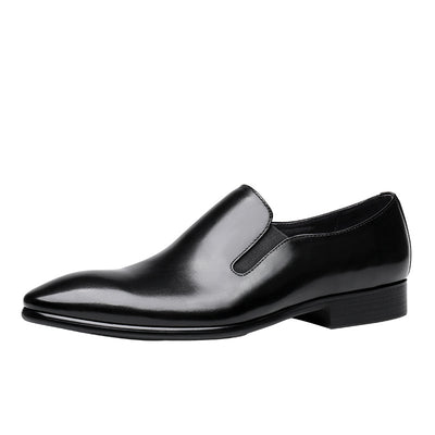 Zapatos de Cuero Formal para Hombre con Punta Afilada y Pedal