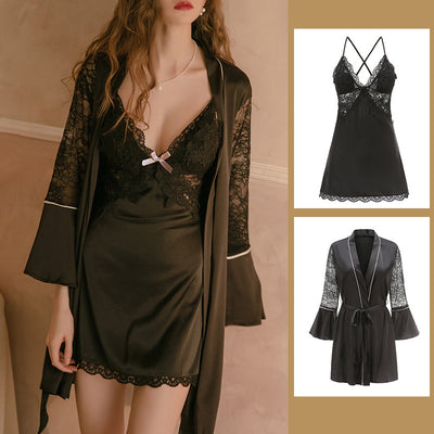 Pijama Verano Mujer Seda Helada Ultrafina con Soporte de Busto - Image 12
