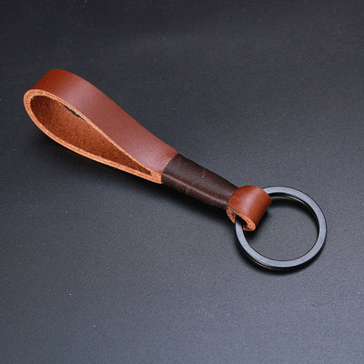 Llavero de Cuero Genuino con Diseño Minimalista - Image 3