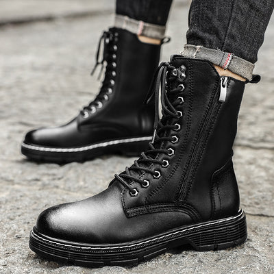 Botas Martin Altas Impermeables para Hombre Talla Grande - Otoño e Invierno - Image 4