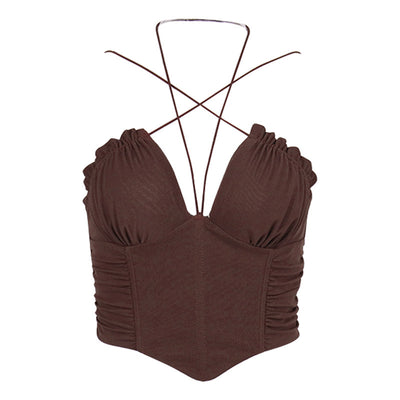 Blusa Tipo Camiseta con Pliegues Espiga y Escote Cruzado - Image 7