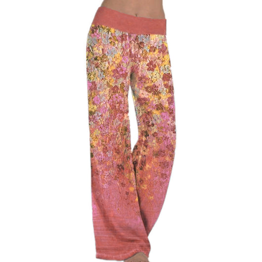 Pantalones Yoga Anchos con Estampado - Ropa Deportiva Suelta para Mujer - Image 7