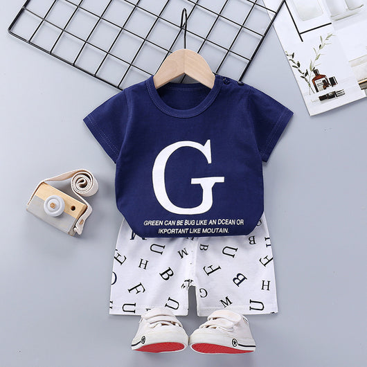 Conjunto Infantil de Algodón Puro: Playera y Shorts Estilo Coreano - Image 4