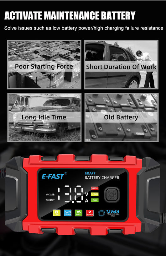 Cargador de Batería LiFePO4 12V para Vehículos Automotrices - Image 9
