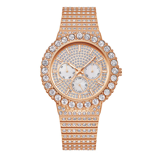 Reloj Hip Hop Urbano con Correa de Acero y Hebilla Mariposa - Image 4