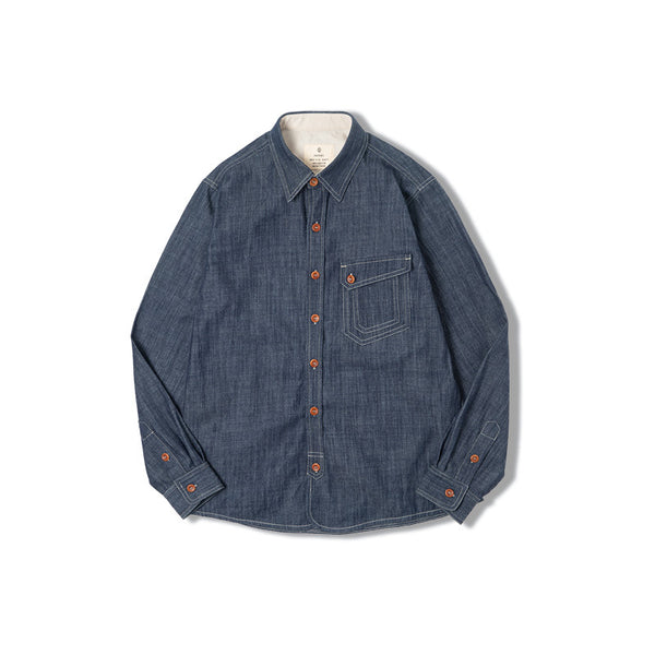 Camisa Vaquera Madden Estilo Retro Americano para Trabajo - Image 6