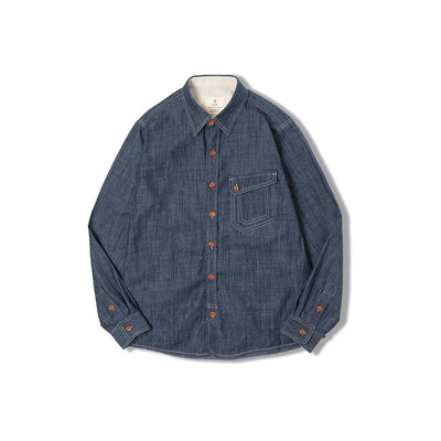 Camisa Vaquera Madden Estilo Retro Americano para Trabajo - Image 6