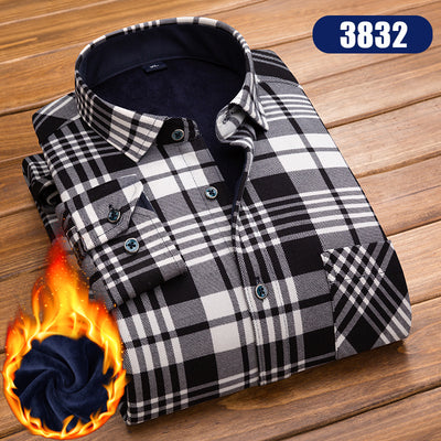 Camisa Cuadriculada Térmica para Hombre Talla Grande - Image 31
