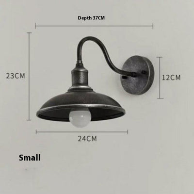 Lámpara de Pared Exterior Impermeable Estilo Retro Hierro Forjado - Image 4