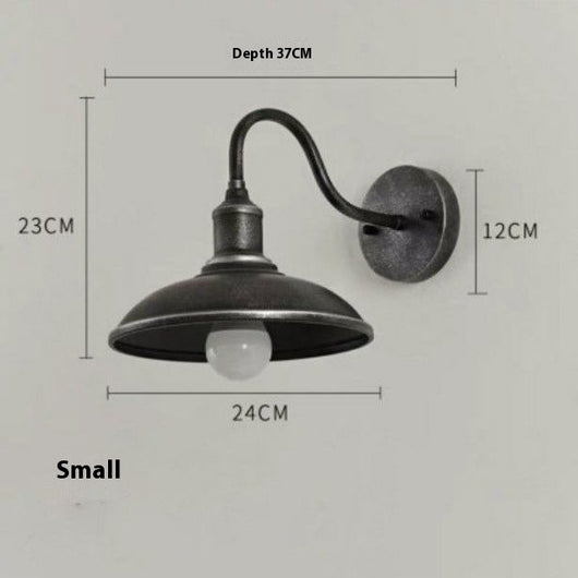 Lámpara de Pared Exterior Impermeable Estilo Retro Hierro Forjado - Image 4