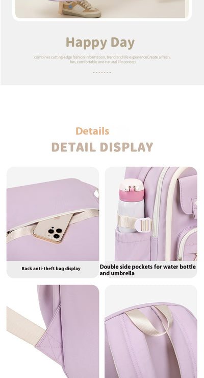 Mochila Escolar Impermeable de Gran Capacidad y Múltiples Compartimentos para Niñas - Image 21
