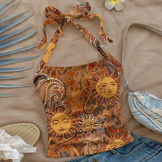 Top Halter Ajustado para Mujer - Diseño Elegante y Versátil
