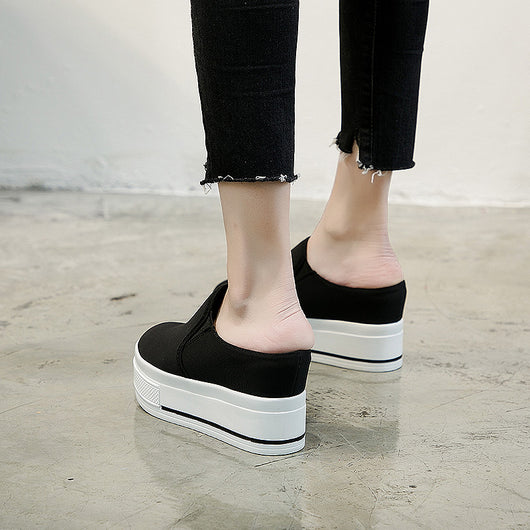 Zapatos Casuales con Elevación de 9cm - Lona Transpirable - Image 9
