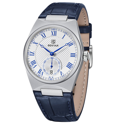 Reloj de Cuarzo Hombre Elegante Negocios Impermeable con Calendario - Image 4