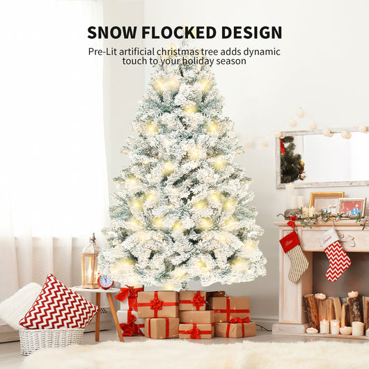 Árbol de Navidad con Efecto Nieve Simulada - Decoración de Vidriera PVC - Image 7