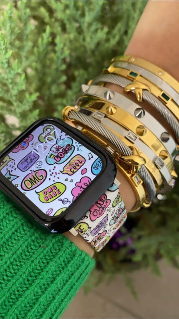 Correa Apple Watch Diseño Nube Mensaje - Silicona Premium