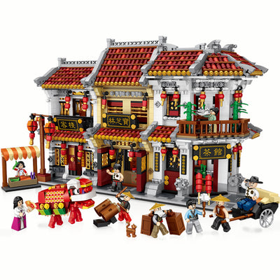 Casa de Té Miniatura Bao Zhilin - Juguete de Construcción con Pellets - Image 10