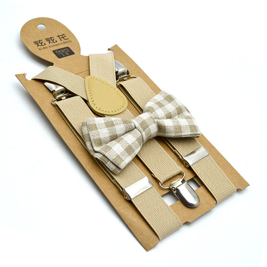 Conjunto de Tirantes y Pajarita Estampada para Niños - Image 6