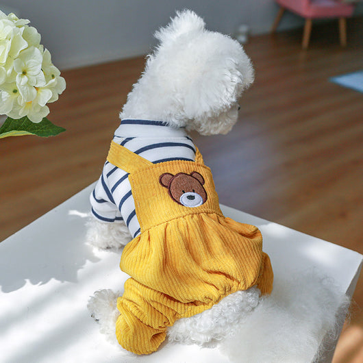 Pijama Térmico para Perros Pequeños - Mono Osito con Forro Polar - Image 11