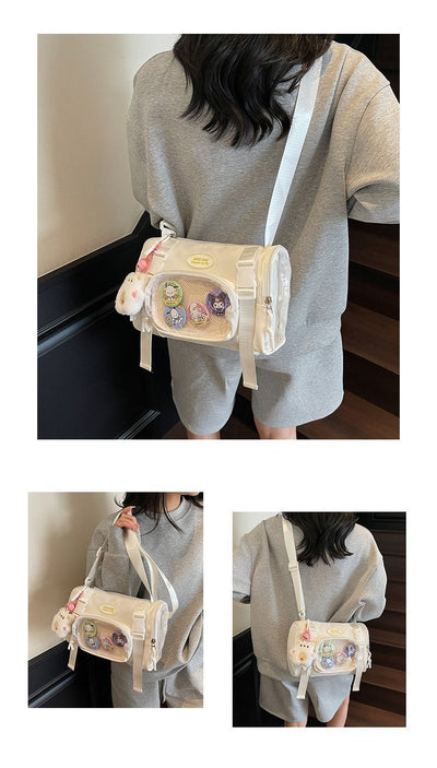 Bolsa Crossbody Transparente Estilo Preppy - Image 25