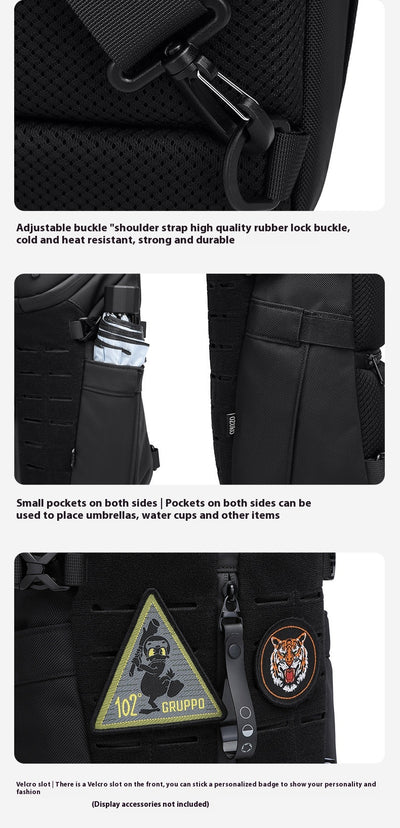 Bolsa Deportiva Impermeable para Hombre con Correa Cruzada - Image 13