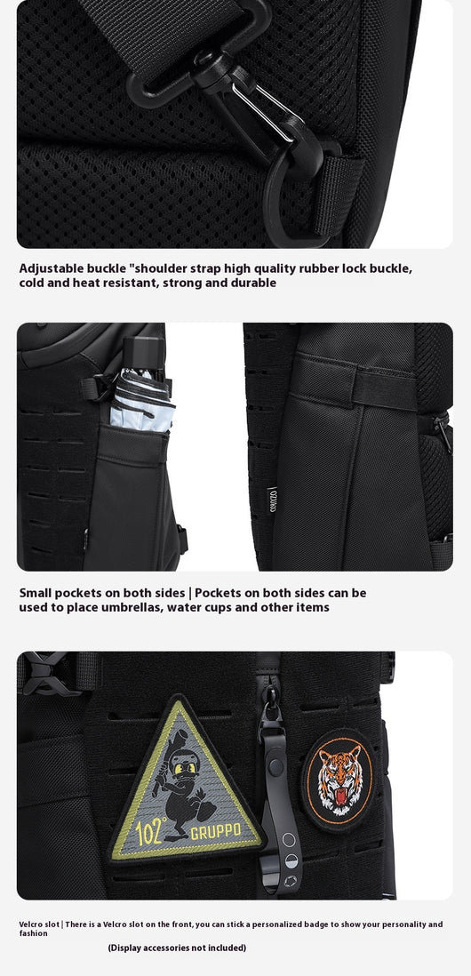 Bolsa Deportiva Impermeable para Hombre con Correa Cruzada - Image 13
