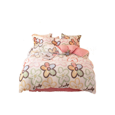 Juego de Sábanas de Franela Coral Fleece con Funda de Almohada - Image 31