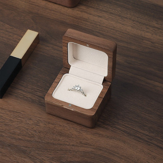 Joyero de Madera de Nogal Maciza - Diseño Lujo Minimalista Portátil - Image 15