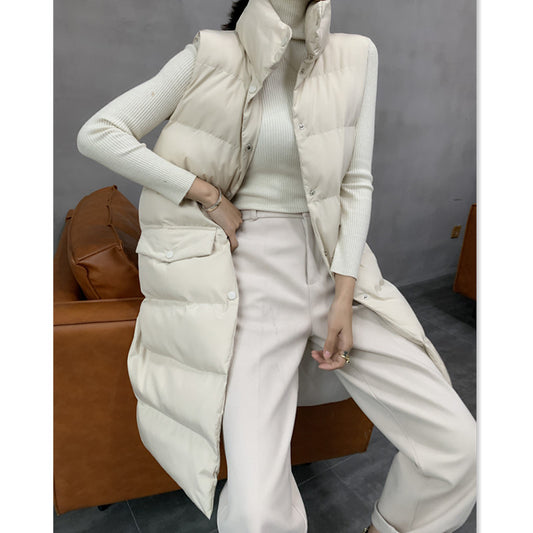 Chaleco de Algodón Ajustado para Mujer - Diseño Clásico Liso - Image 2