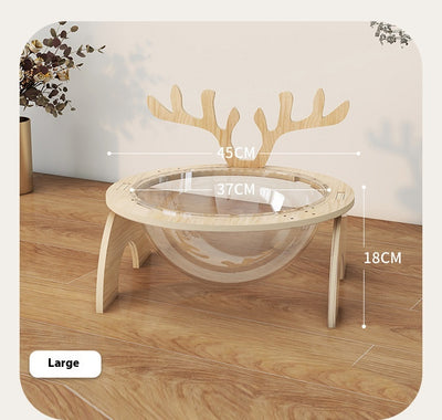 Cama Cápsula Espacial para Gatos en Madera Maciza - Nido Versátil Cuatro Estaciones - Image 17