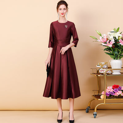 Vestido A-Línea Elegante de Temperamento para Mujer - Image 11