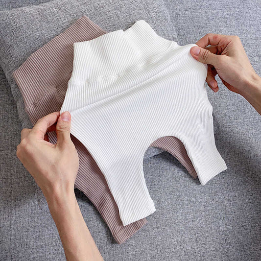 Leggings Rayados de Cintura Alta con Protección Abdominal