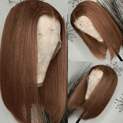 Peluca Frontal de Encaje Negro Estilo Europeo y Americano - Image 8