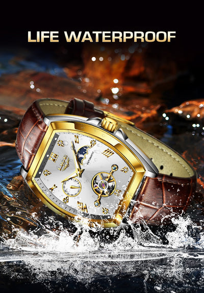 Reloj Mecánico Tourbillon para Hombre Multifuncional Resistente al Agua - Image 15