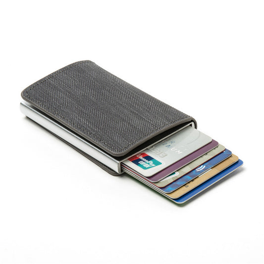Billetera Minimalista Tarjetero Aluminio para Mujer