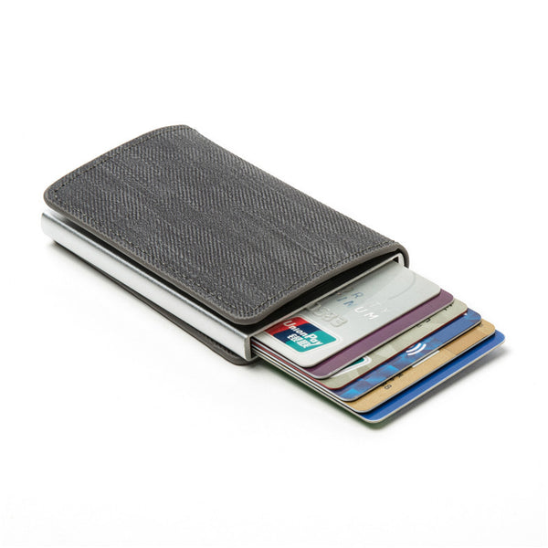 Billetera Minimalista Tarjetero Aluminio para Mujer