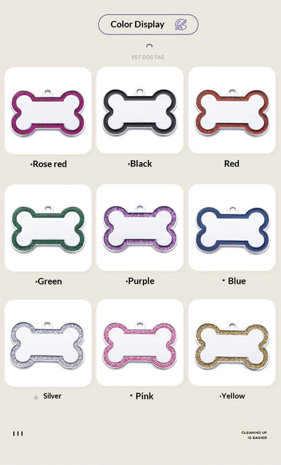 Placa de Identificación para Perros en Aleación de Zinc con Acabado Metalizado - Image 23