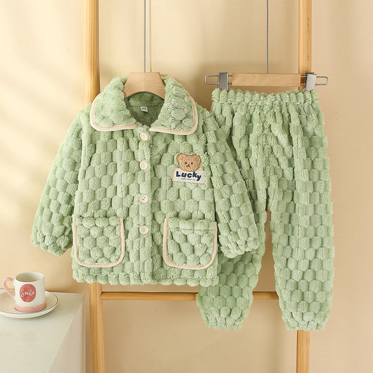 Pijamas Infantiles de Franela Otoño - Comodidad para Dormir - Image 4