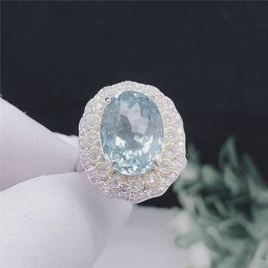 Anillo de Plata con Topacio Azul Incrustado - Image 9