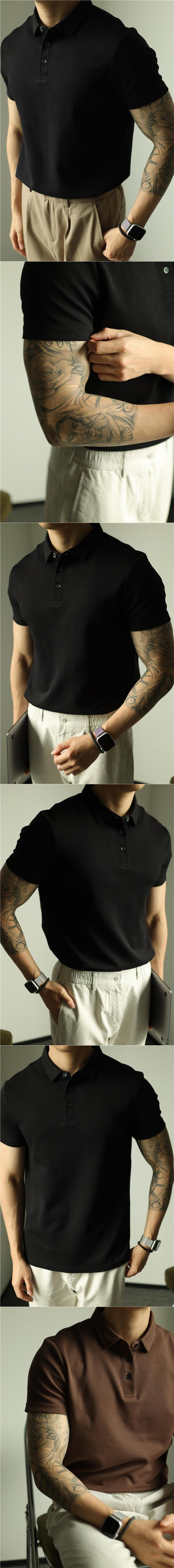 Polo Ejecutivo Primavera Verano Hombre Manga Corta - Image 19