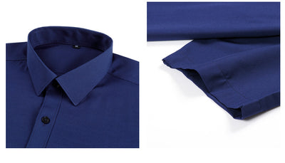 Camisa Elástica Manga Corta para Hombre Talla Grande - Image 19