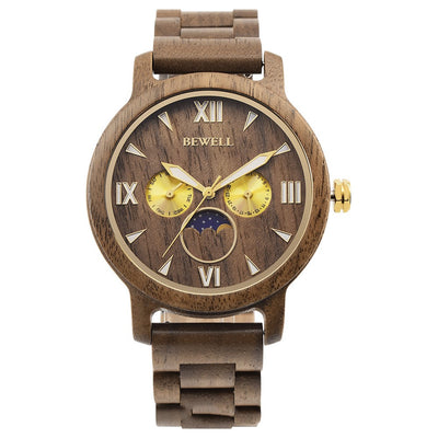 Reloj Deportivo de Cuarzo con Diseño en Madera - Image 14