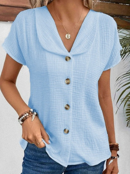 Cardigan Corto Liso de Botones para Mujer - Image 7