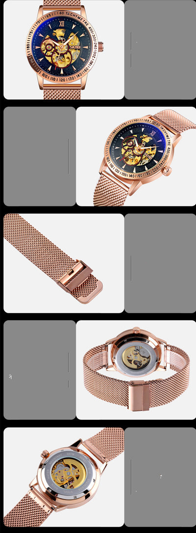 Reloj Automático Mecánico Hombre Lujo con Fondo Esqueleto Engranajes - Image 18